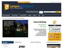 Tablet Screenshot of lampenwebshop.nl